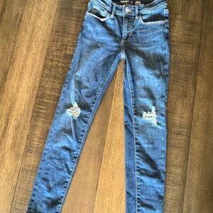 Old Navy Blue Skinny Distressed Jeans